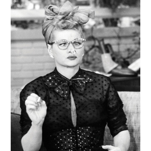 *SOLD* I Love Lucy Black Swiss Dot Starlet Duster - Picture 9 of 12